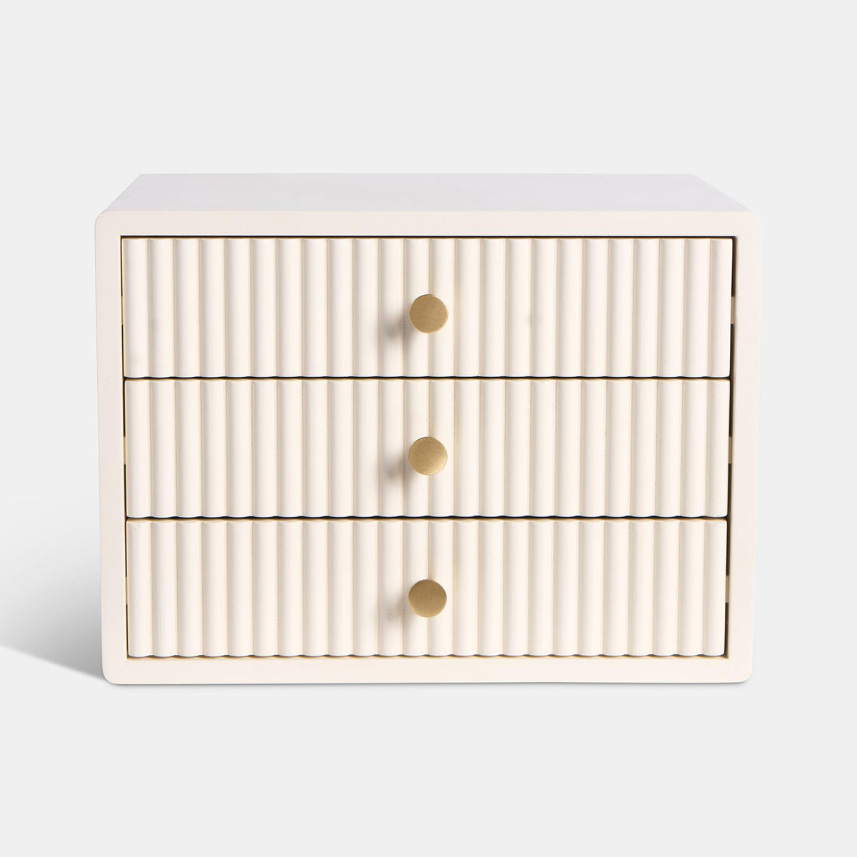 OHS Ribbed Desktop Drawers Organiser Freestanding Tabletop Cabinet Storage Unit