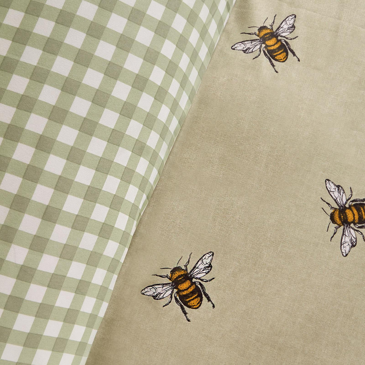 Bee Duvet Cover Set Reversible Stripe Quilt Bedding Set Single Double King Size