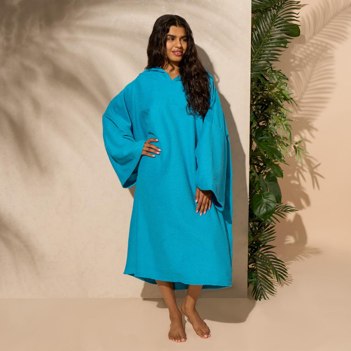 OHS Hooded Towel Poncho Adult Absorbent Dry Beach Swim Bath Changing Robe