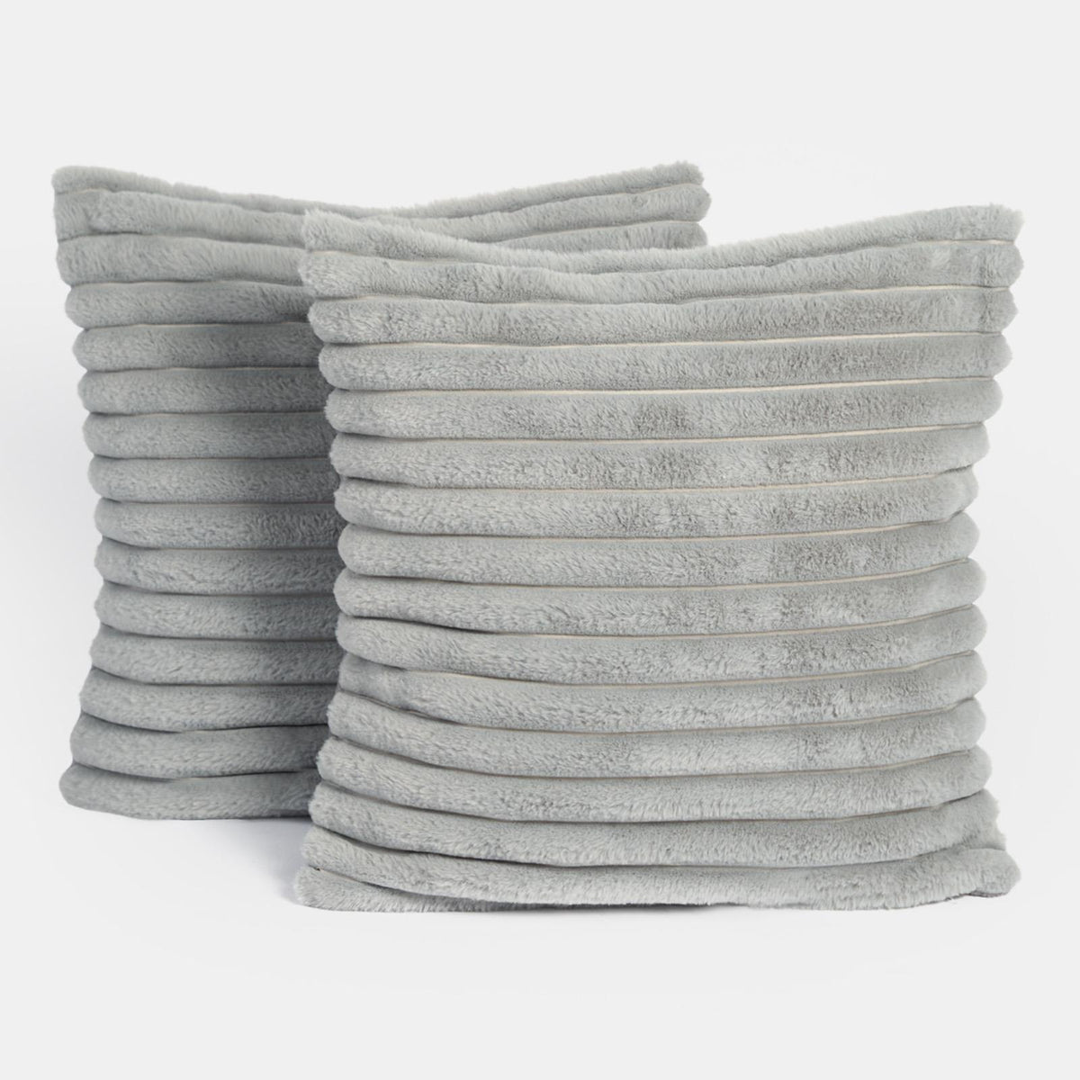 OHS Thick Rib Cushion Covers Faux Fur Soft Fleece Square Pillowcases Home Decor