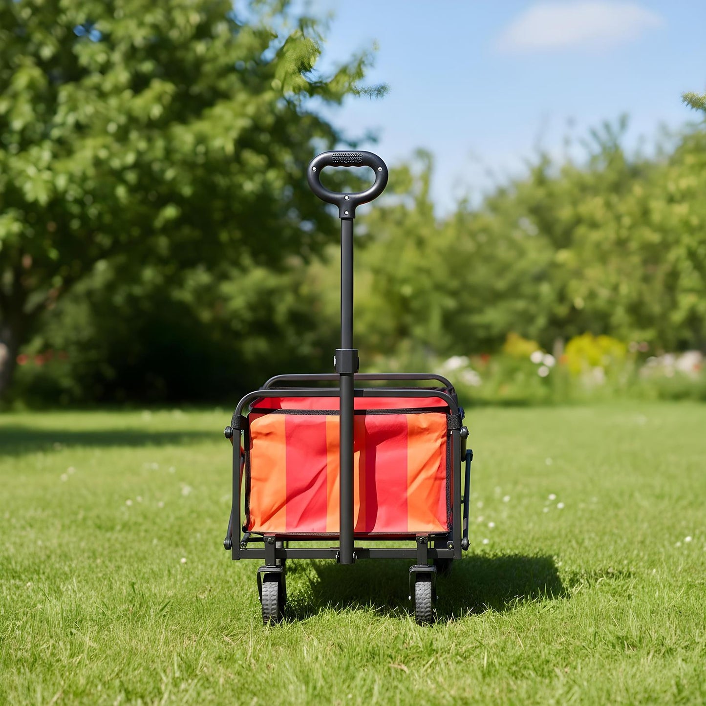 OHS Garden Folding Trolley Cart Outdoor Storage Camping Grocery Shopping
