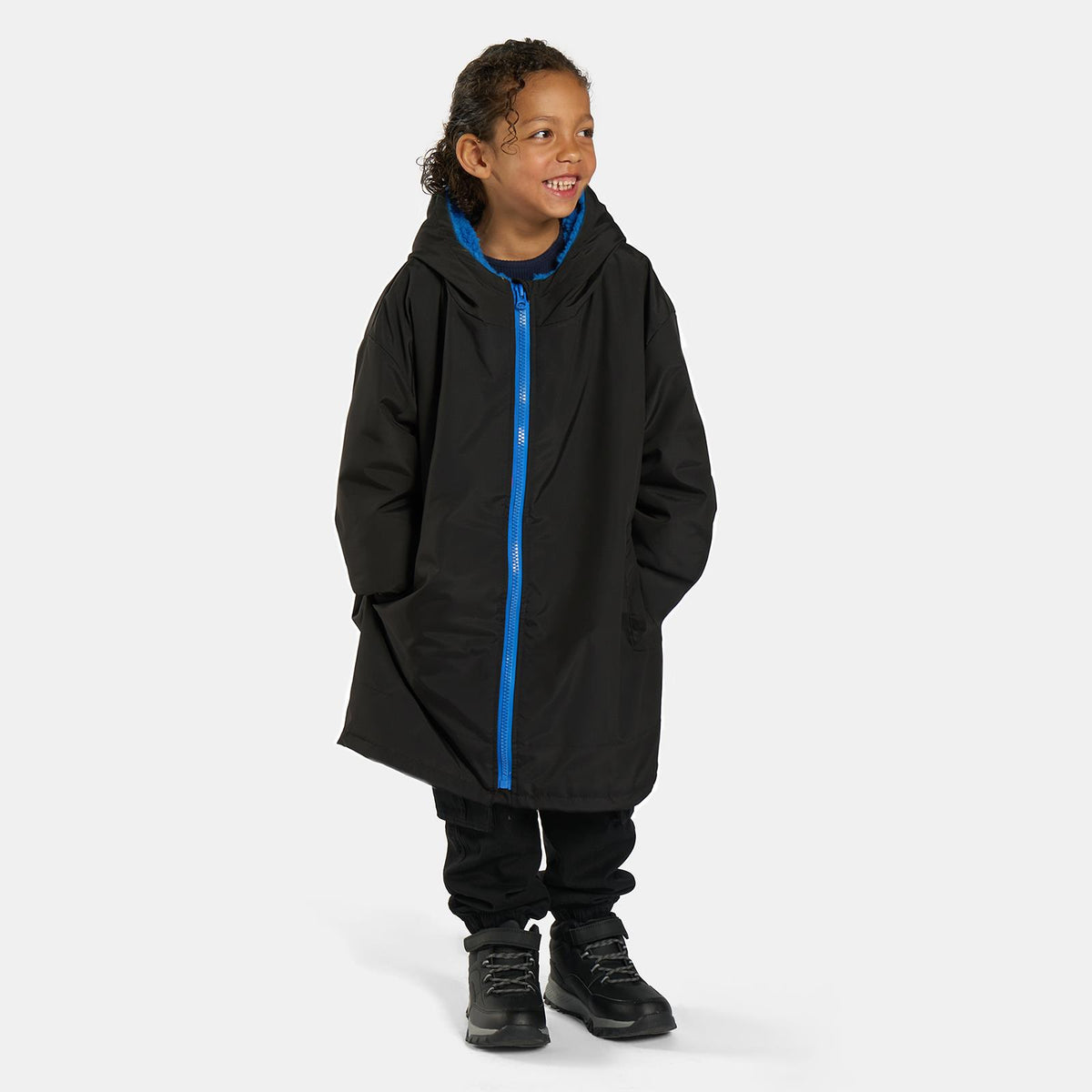 OHS Drying Changing Robe Sherpa Lined Water Resistant Oversize Coat Adults Kids