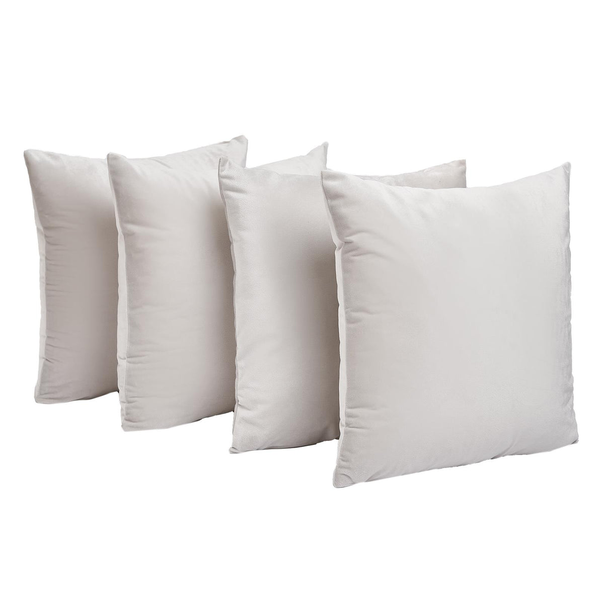 OHS Matte Velvet Cushion Covers Super Soft Luxury Square Pillowcases Multipack