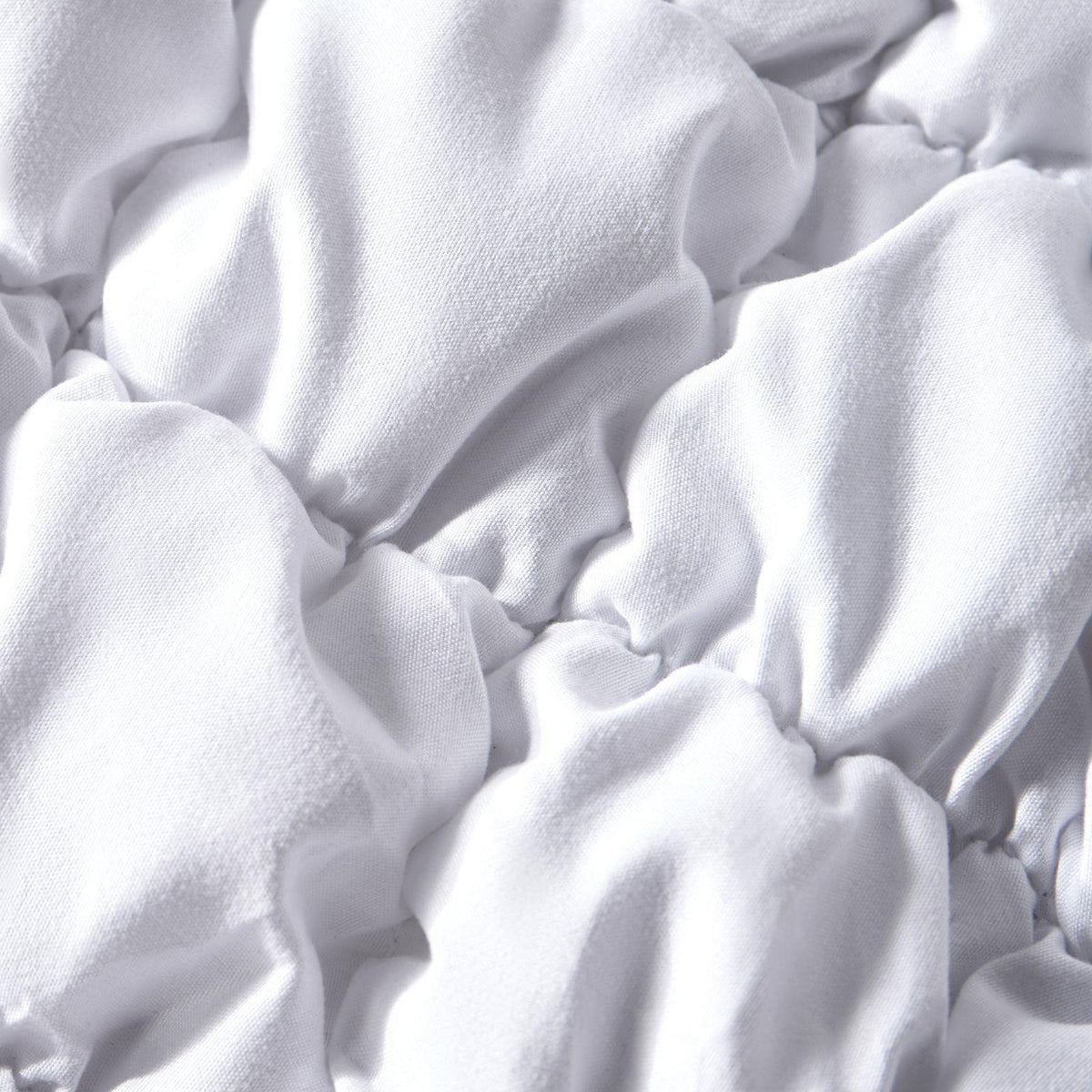 OHS Filled Quilted Seersucker Duvet Cover Bedding Set