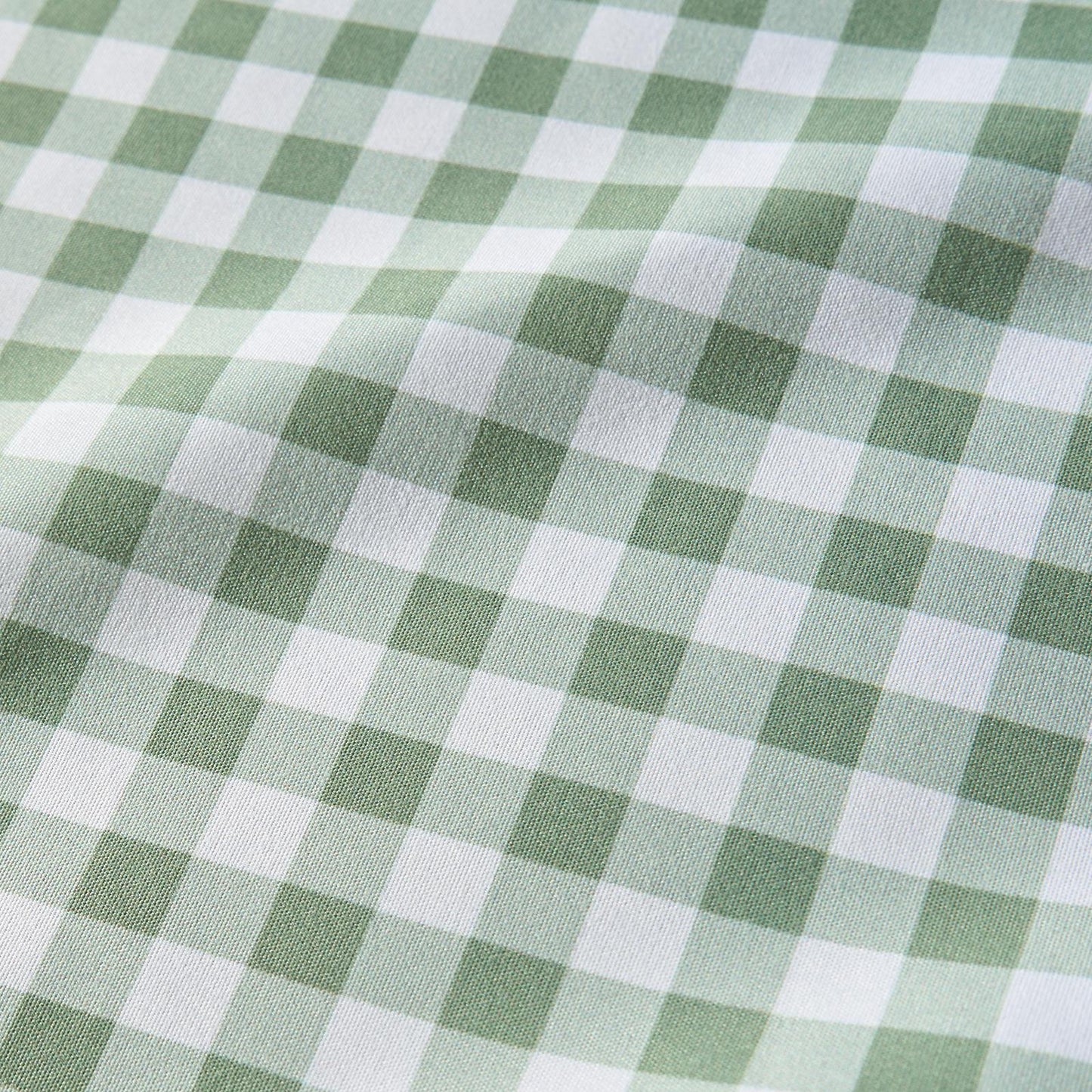 OHS Gingham Frill Voile Net Curtains 2 Window Panels Sheer Rod Slot Top Pair Set