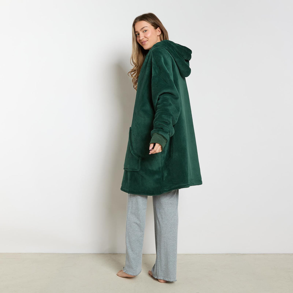 OHS Hoodie Blanket Oversized Ultra Plush Sherpa Giant Big Hooded Sweatshirt