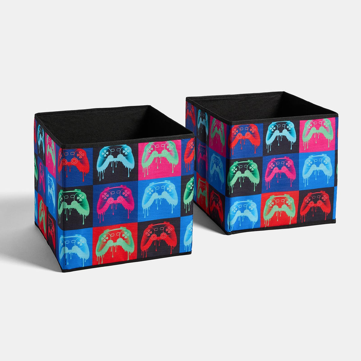 OHS Kids Storage Boxes Gaming Pack of 2 4 Folding Space Saving Shoe Toy Cube