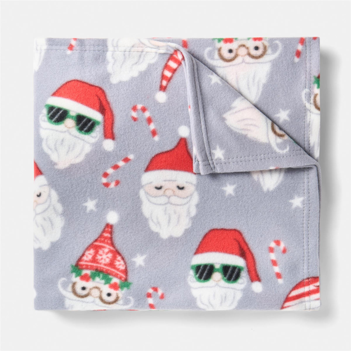 OHS Christmas Throw Soft Polar Fleece Novelty Xmas Blanket Thermal Bedspread