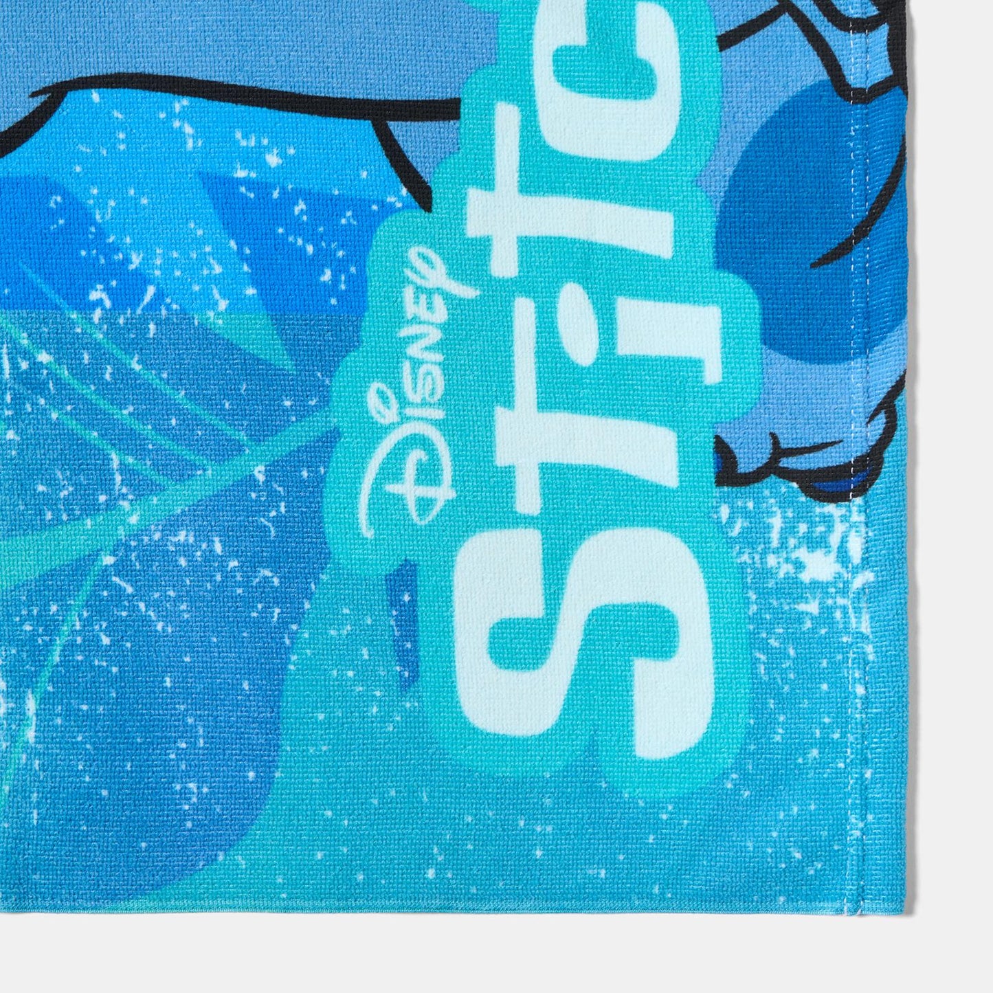OHS x Stitch Kids Beach Towel Hooded Poncho Absorbent Quick Dry Soft Microfibre