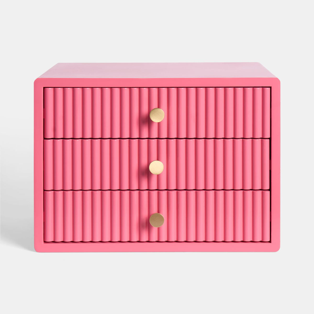 OHS Ribbed Desktop Drawers Organiser Freestanding Tabletop Cabinet Storage Unit