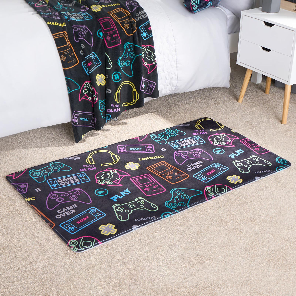 Kids Rug Supersoft Washable Gaming Rugs Bedroom Living Room Non Slip Carpet Mat