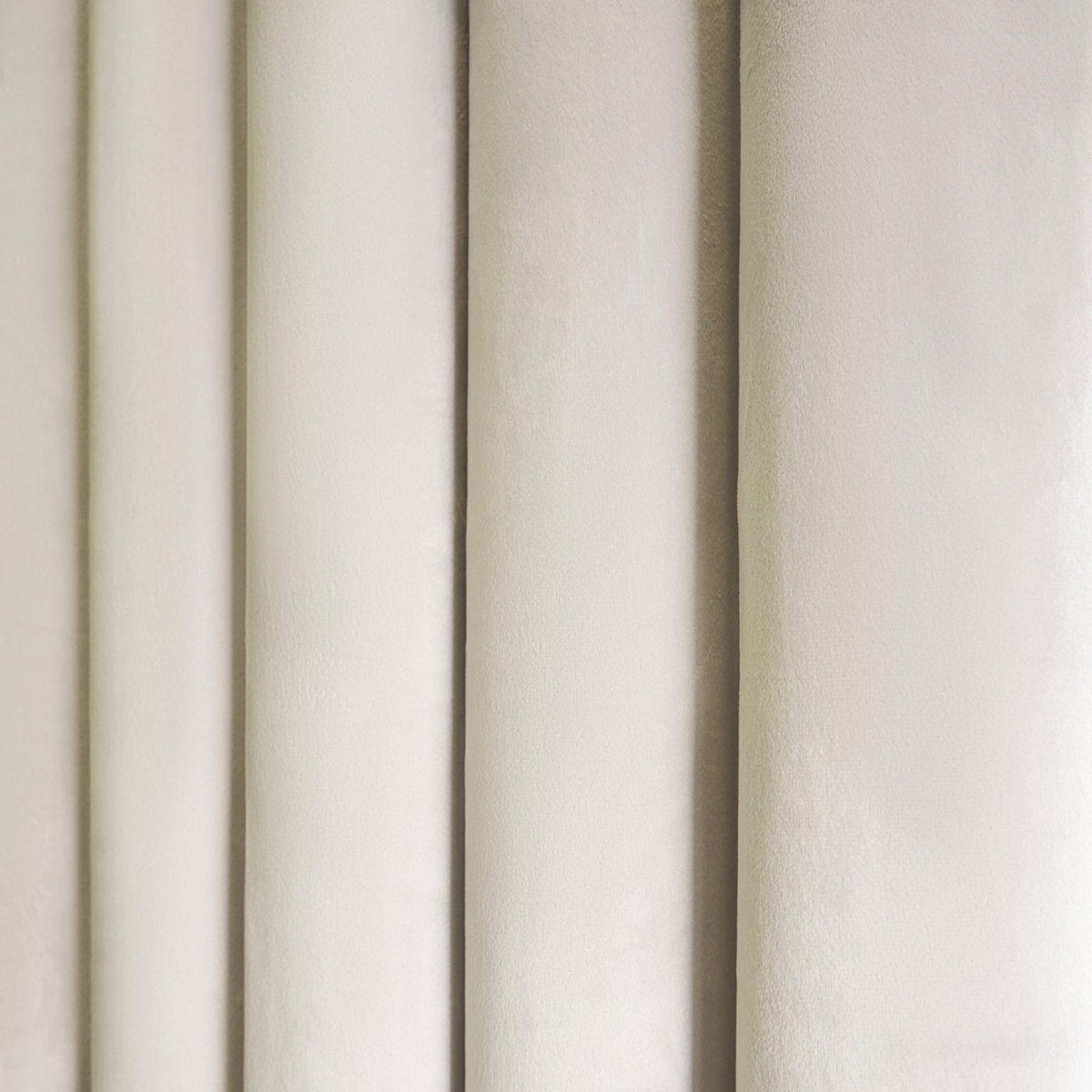 OHS Piped Edge Velvet Curtains Thermal 2 Panel Eyelet Ready Made