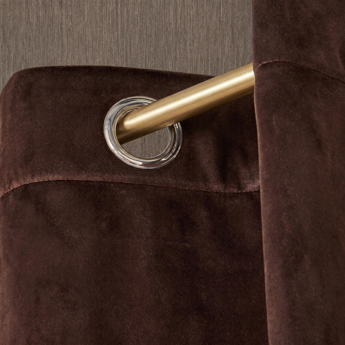 Thermal Matte Velvet Eyelet Curtains 2 Pair Of Ready Made Thick Fabric Ring Top