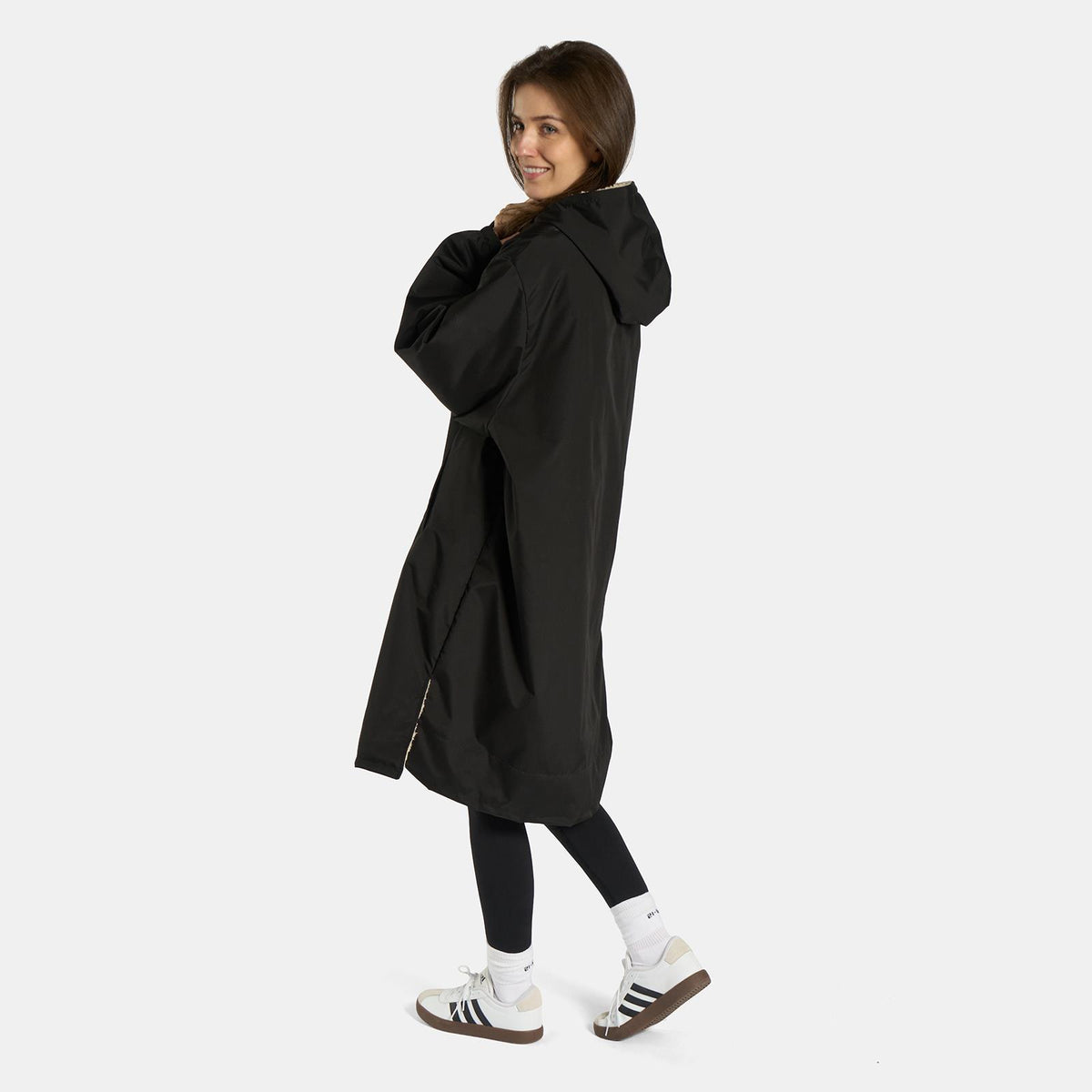 OHS Drying Changing Robe Sherpa Lined Water Resistant Oversize Coat Adults Kids