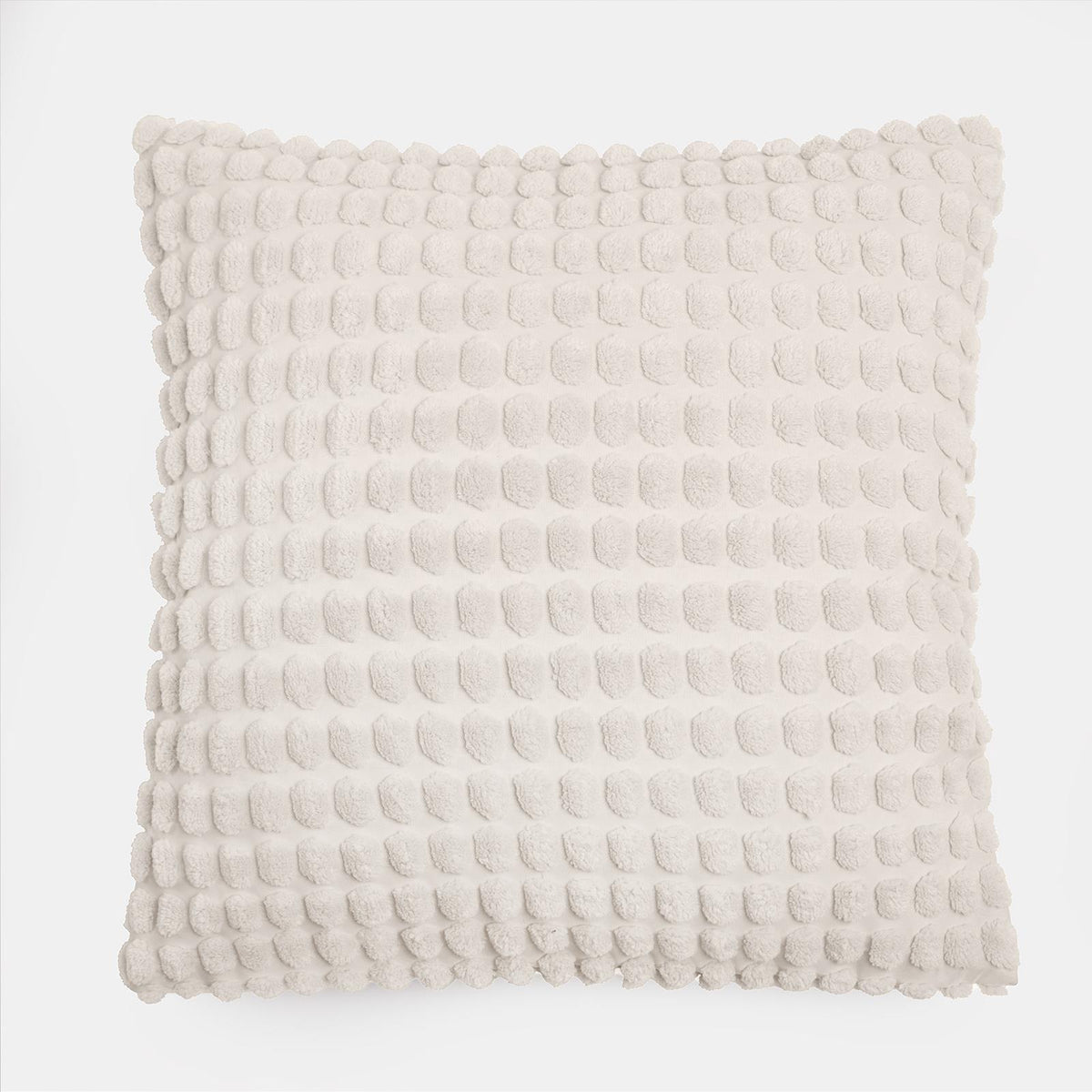 OHS Bobble Cushion Covers Soft Fleece Square Pillowcases Winter Home Decor