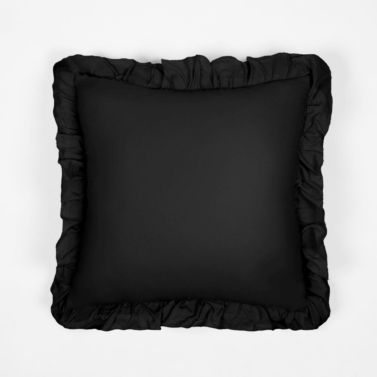 OHS Frill Cushion Covers Faux Linen Soft Square Pillowcases Home Decor Multipack