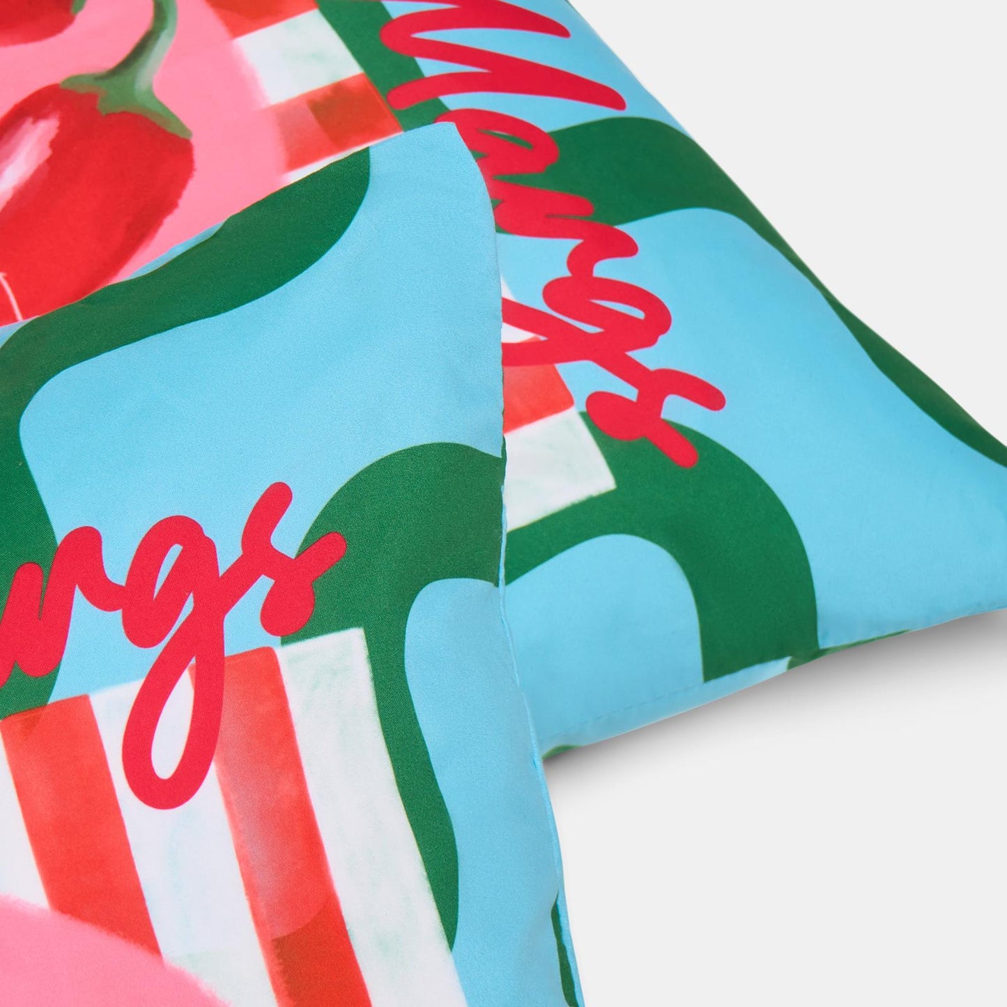 OHS Fun Print Garden Cushion Covers 2 Pack Water Resistant Outdoor Indoor
