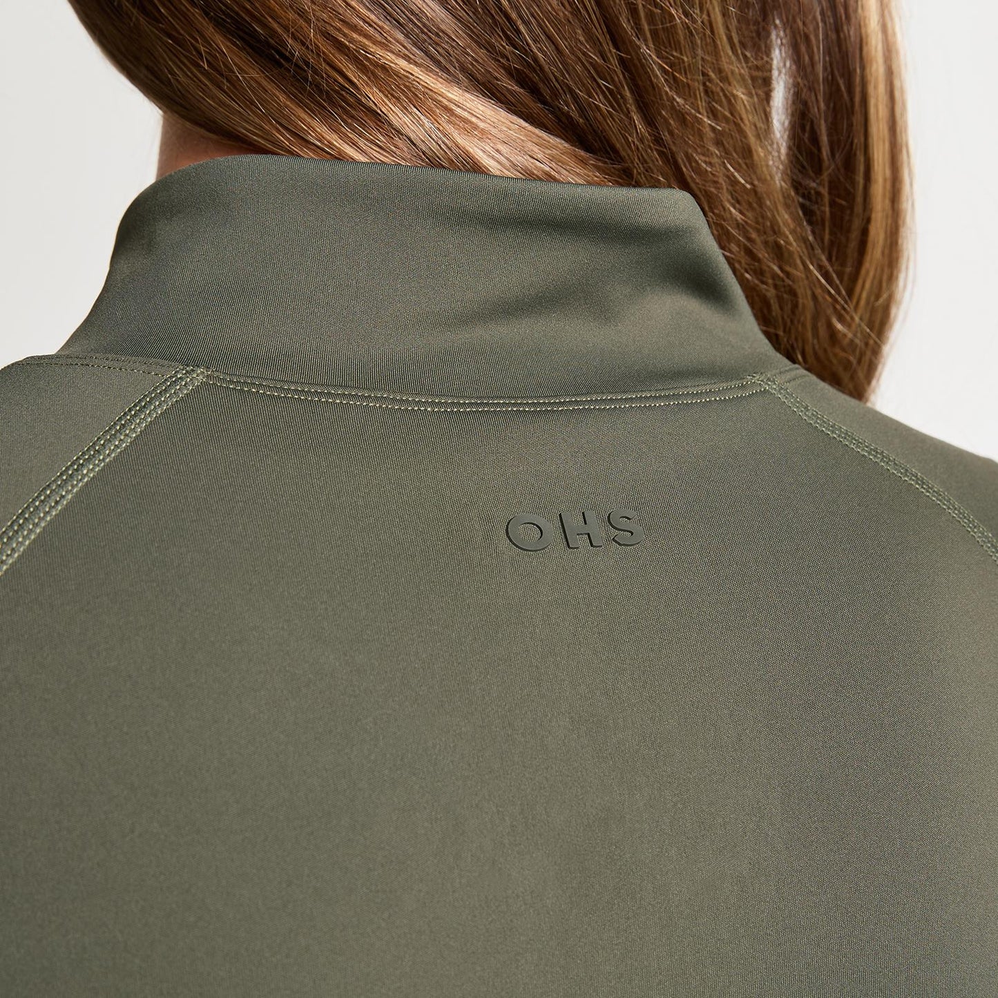 OHS Zip Up Top Long Sleeve Quick Dry Activewear JacketGym Workout Fitness Sports