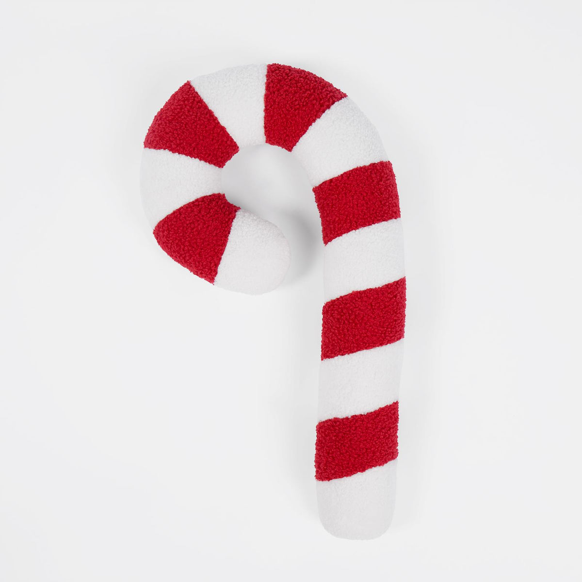 Sofa Cushion Candy Cane Xmas Festive Filled Plump Plush Soft Fleece Home Decor