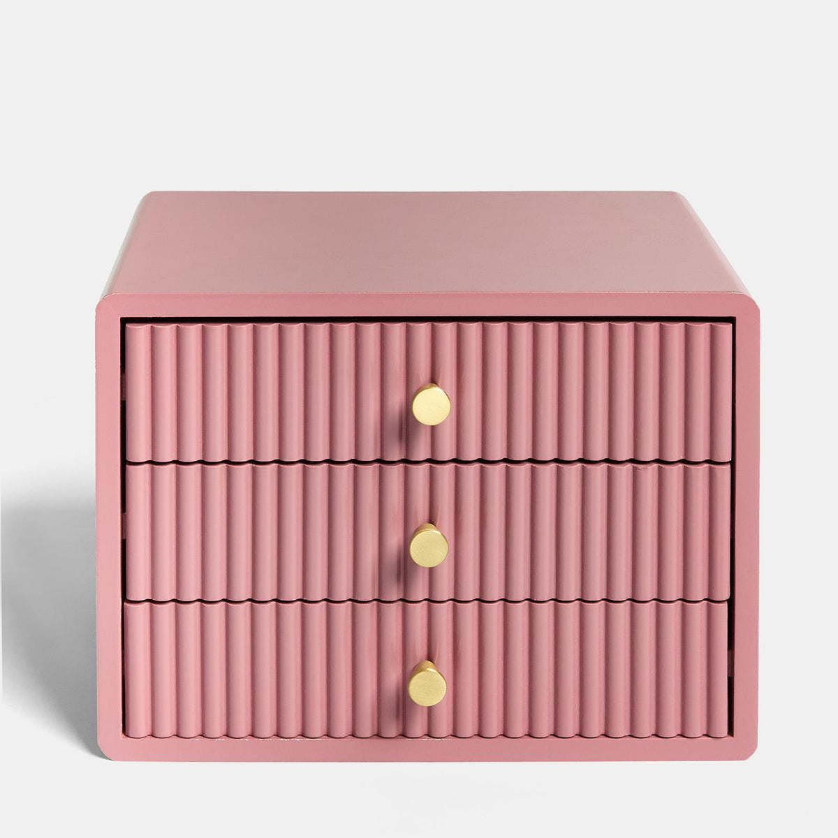 OHS Ribbed Desktop Drawers Organiser Freestanding Tabletop Cabinet Storage Unit