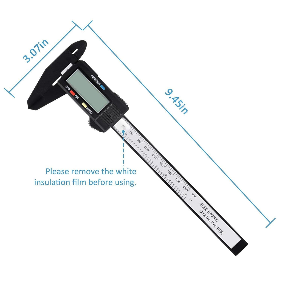 Digital Vernier Caliper, Adoric 6 Inch/150mm Calipers Measuring Tool