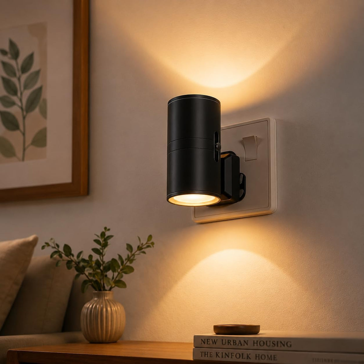 LOHAS-LED Plug in Night Light,Dimmable Nightlight 100LM,Dusk to Dawn Sensor