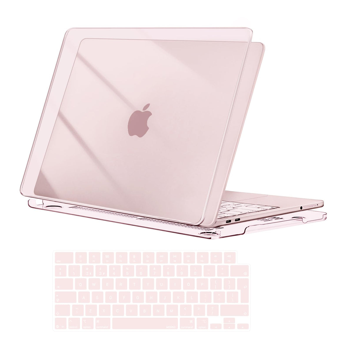MOSISO Compatible with MacBook Air 13 inch Case M5-M2, Crystal Clear