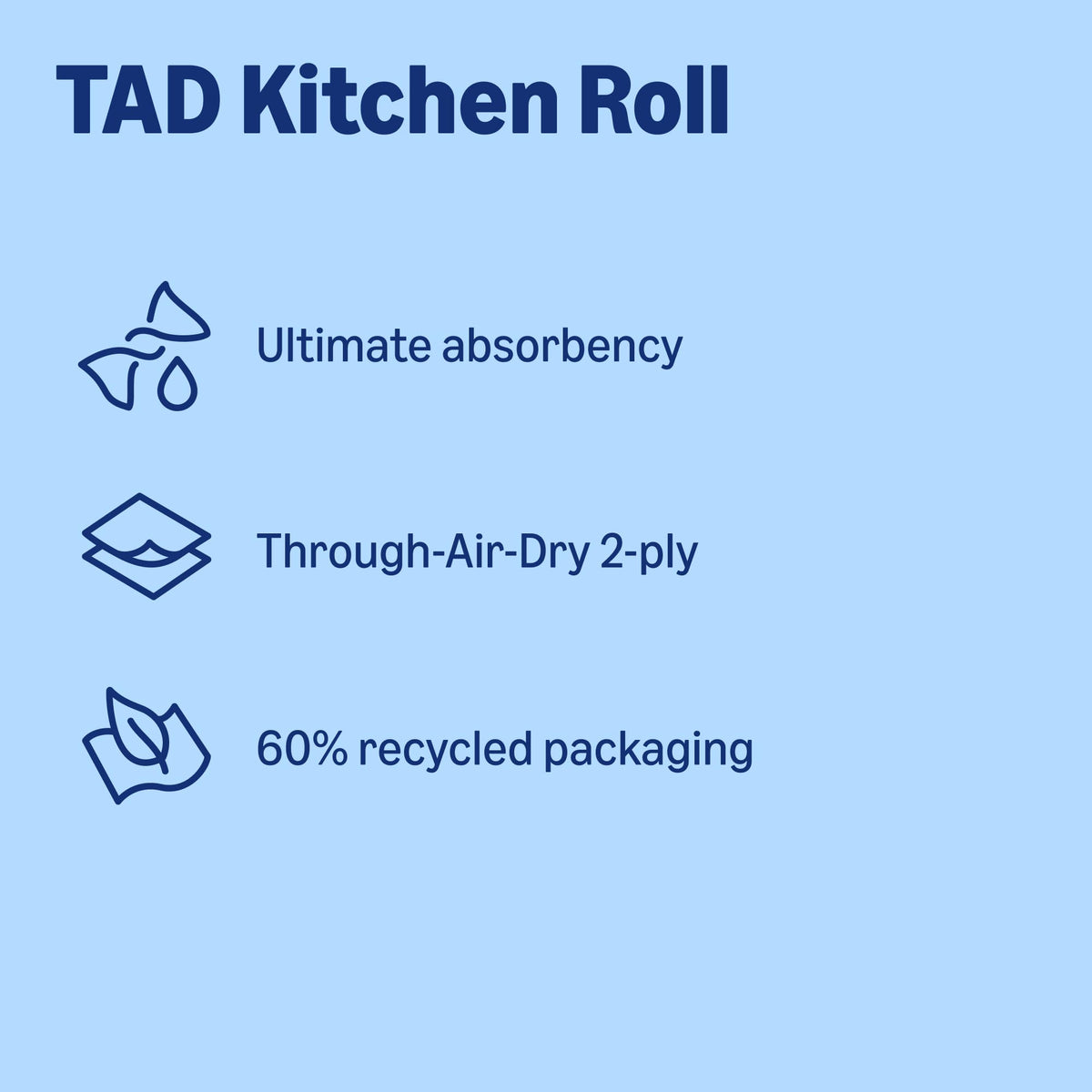 by Amazon Ultra Absorbent TAD Kitchen Roll, 4 Rolls (Pack of 1), 51 Sheets per Roll