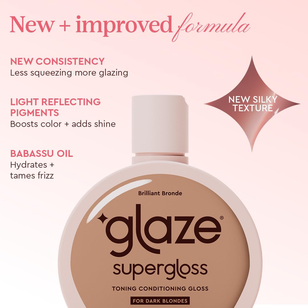 Glaze Supergloss Color Conditioning Gloss – Hydrating Semi-Permanent Colour Hair Gloss & Shine Boost – For Natural, Unbleached Dark Brown Hair – 190ml - Sleek Espresso