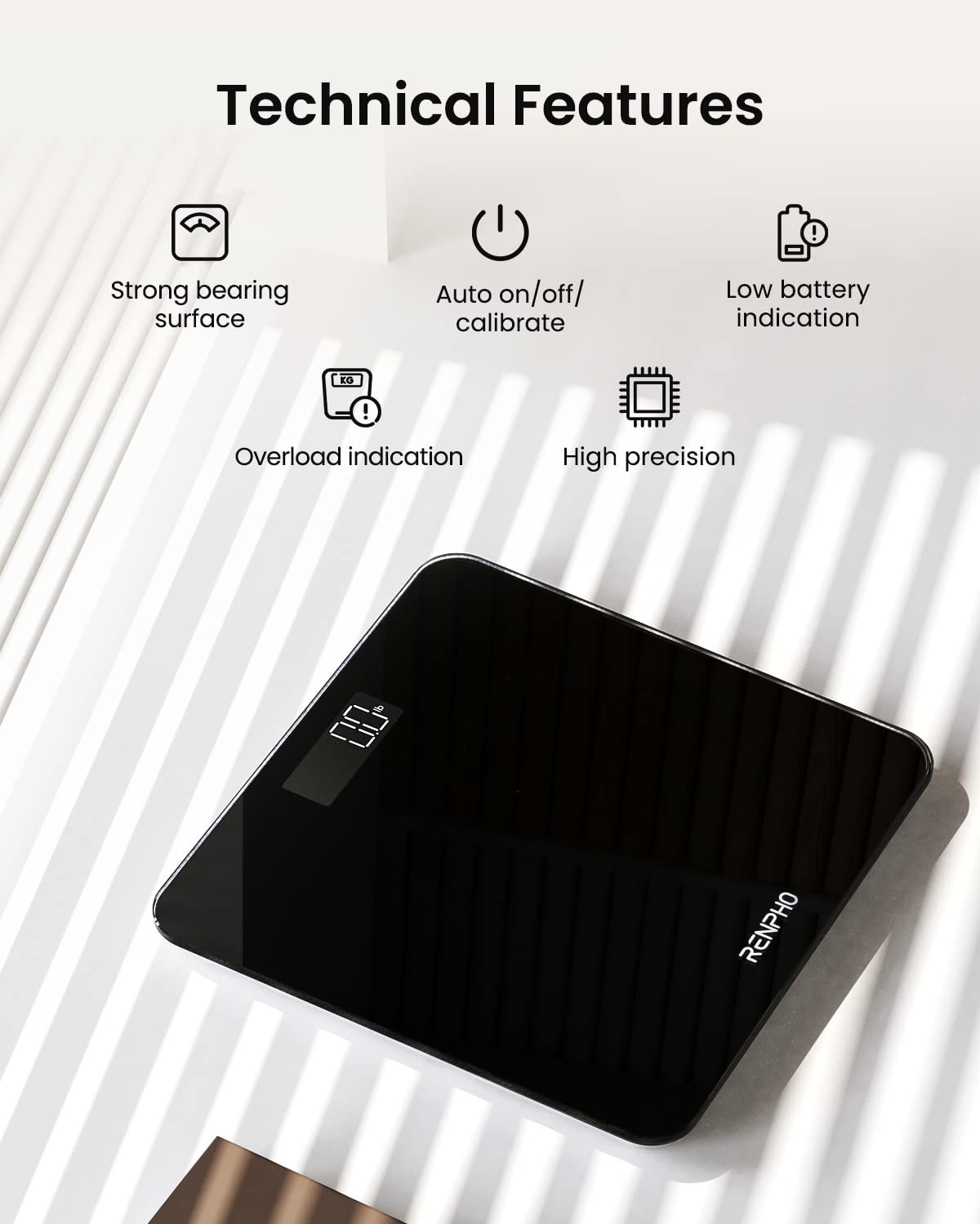 RENPHO Weighing Scales for Body Weight, High Precision, LED Display,Core 1S