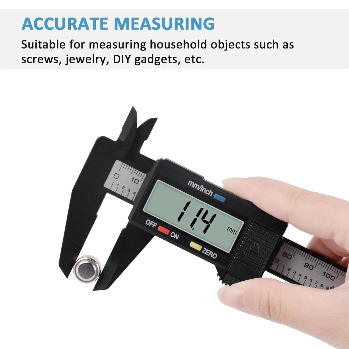 Digital Vernier Caliper, Adoric 6 Inch/150mm Calipers Measuring Tool