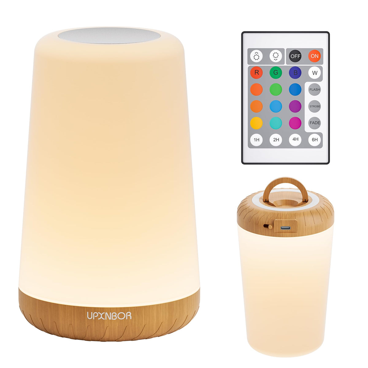 Night Light, LED Touch Bedside Lamp for Bedroom, Living Room & Kids