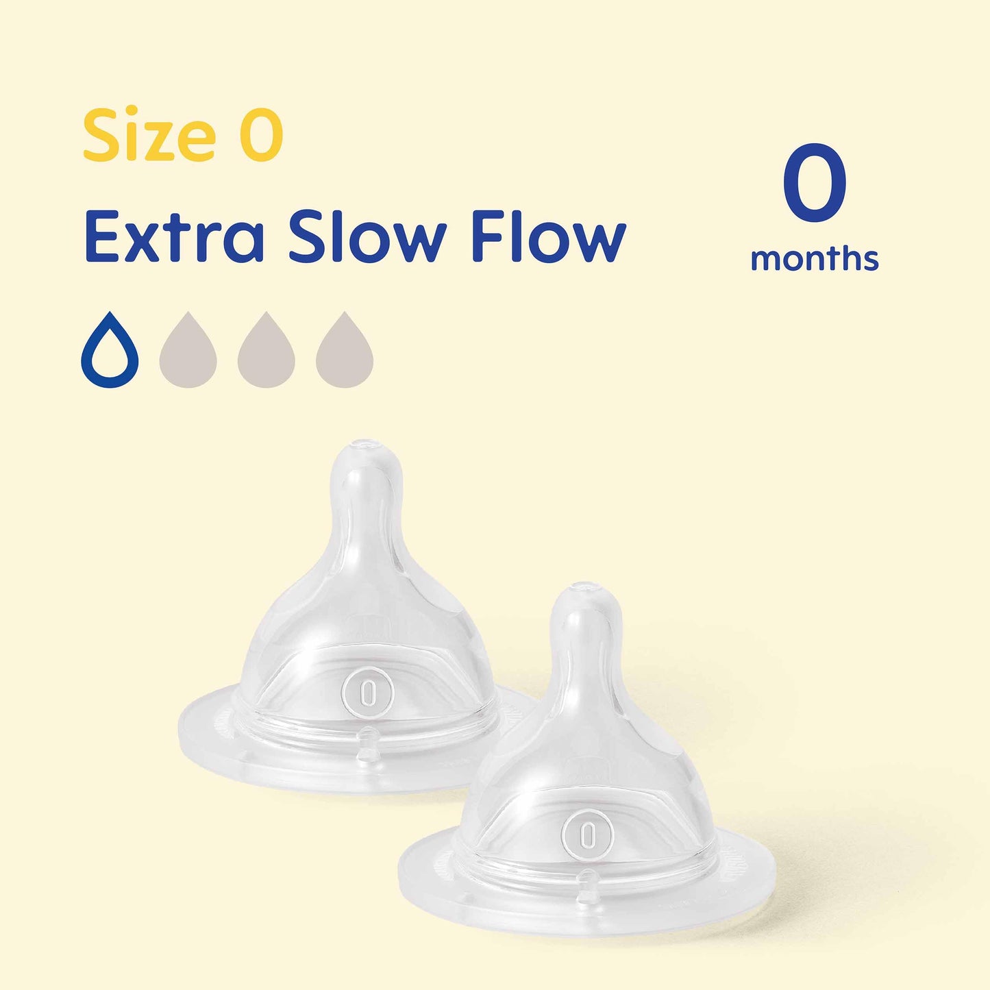 MAM Teats Size 0 | 2 Pack | Extra-Slow Flow | Fits All MAM Bottles | Made from SkinSoft Silicone | Baby Accessories for Newborn