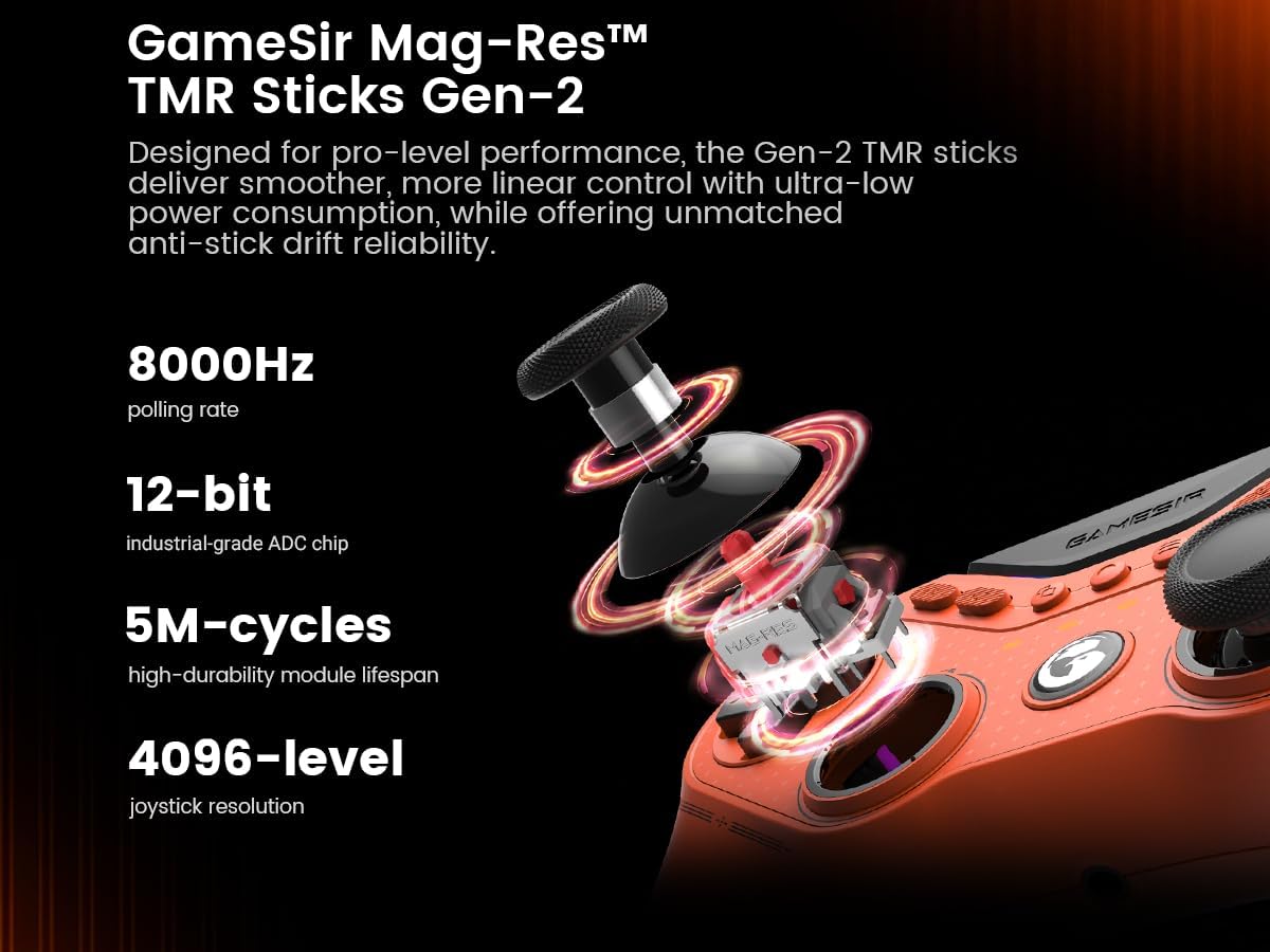 GameSir Tarantula 8K PC Wired Esports Controller for Windows