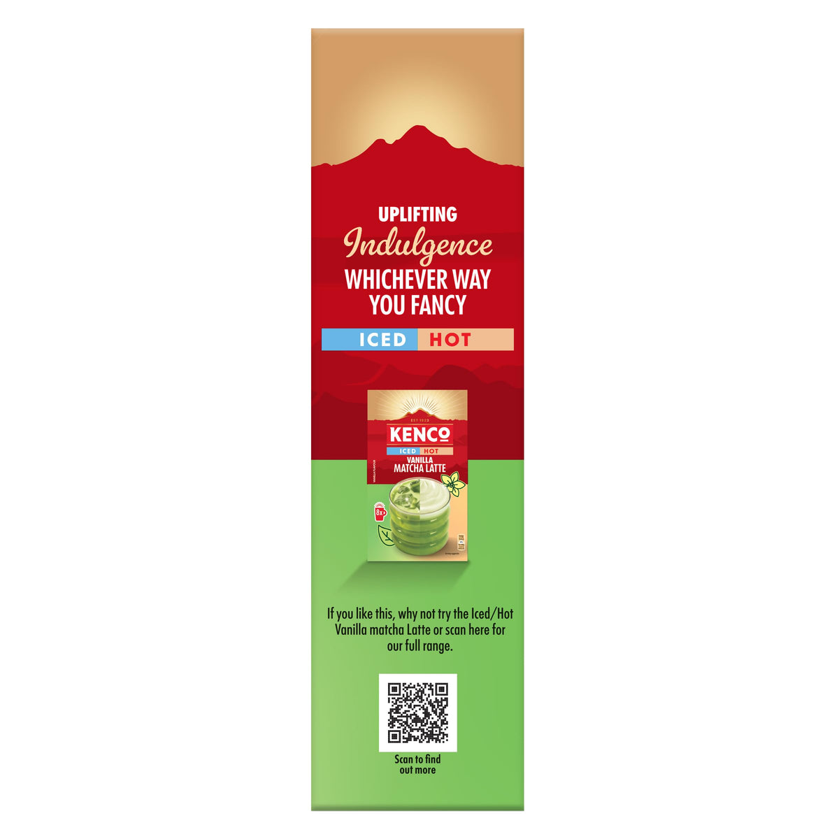 Kenco Iced Hot Salted Caramel Latte Sachets x8 (Pack of 5, Total 40 Sachets)