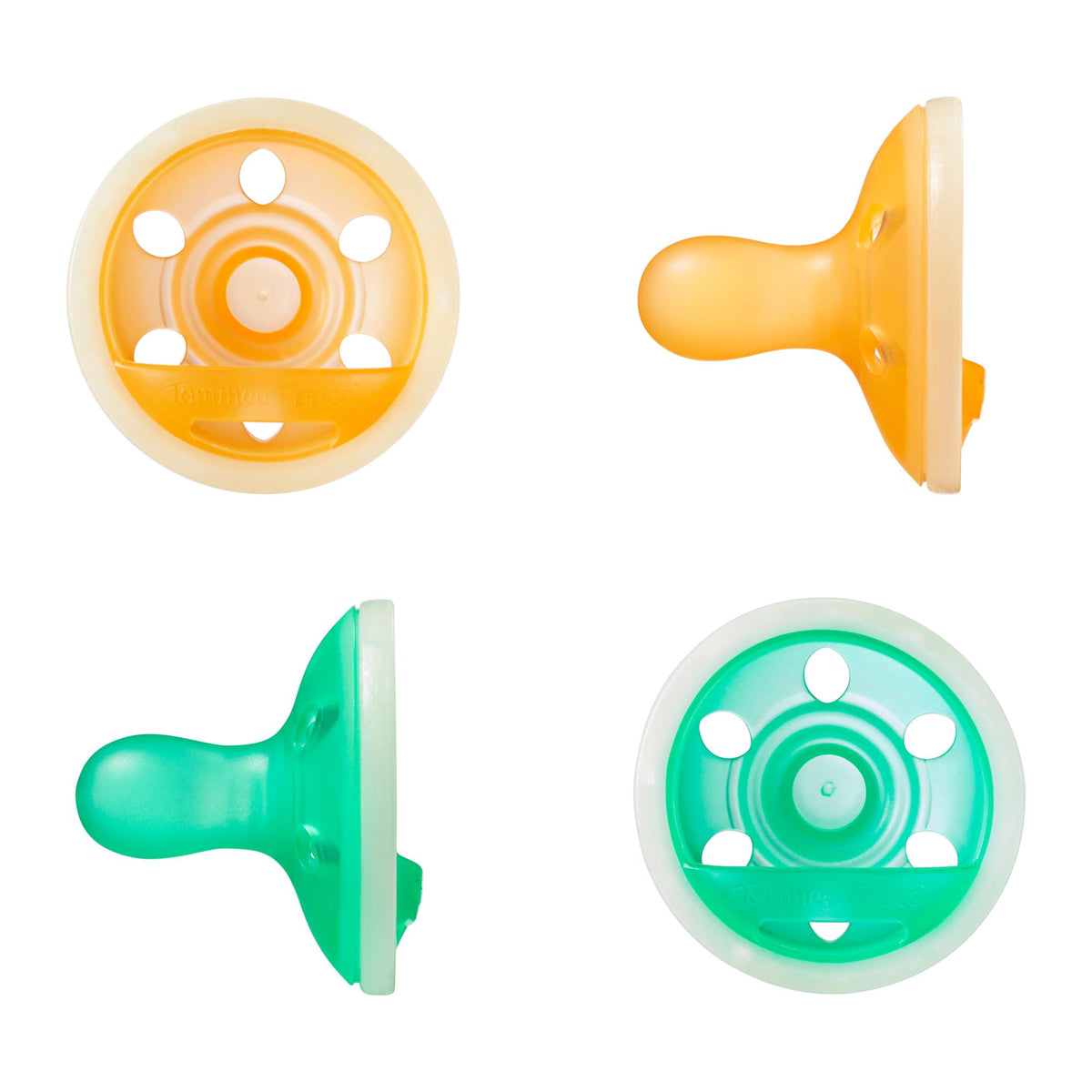 Tommee Tippee Ultra-Light StayPut Night Glow Soother 0-6m Pack of 2
