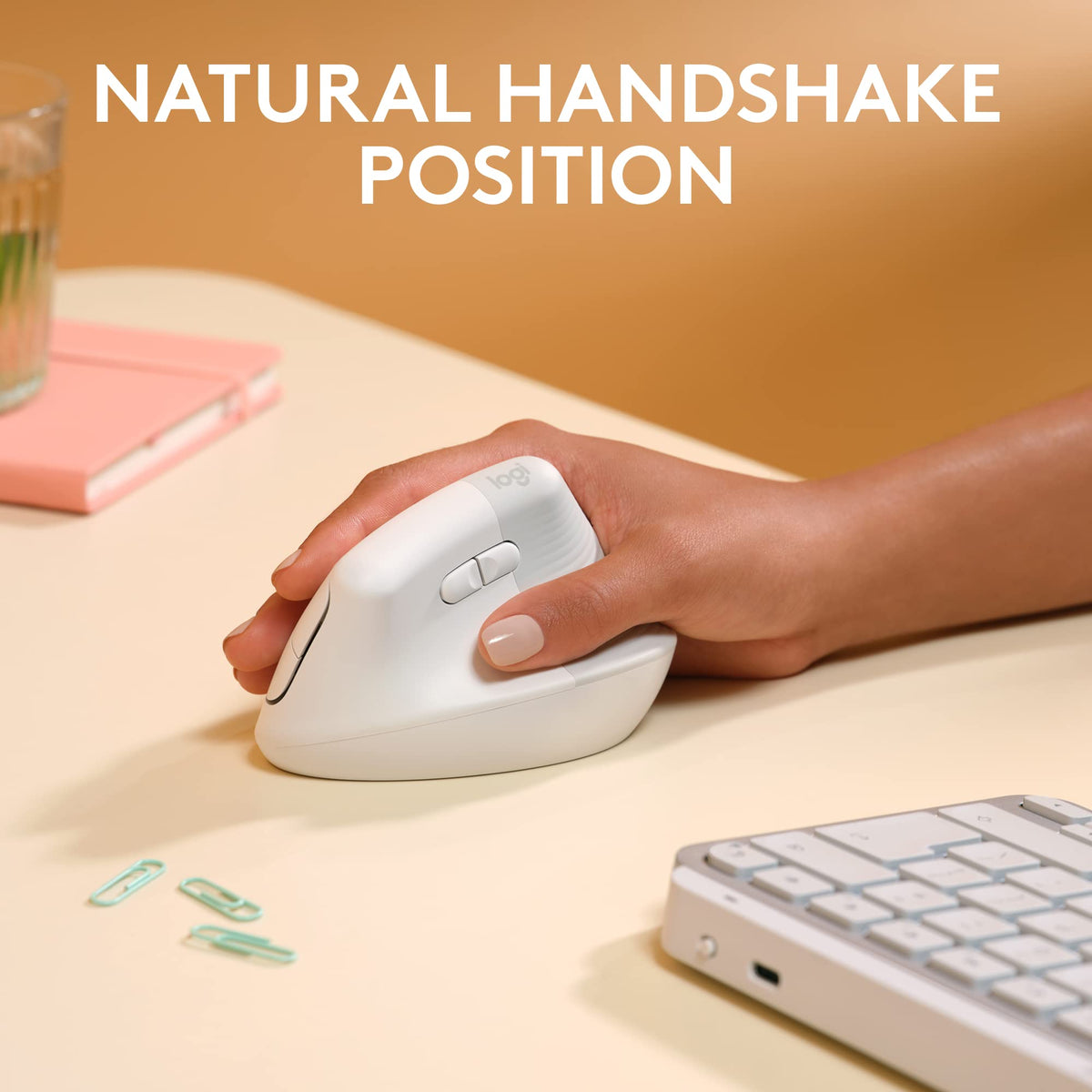 Logitech Wave Keys & Lift Vertical Mouse