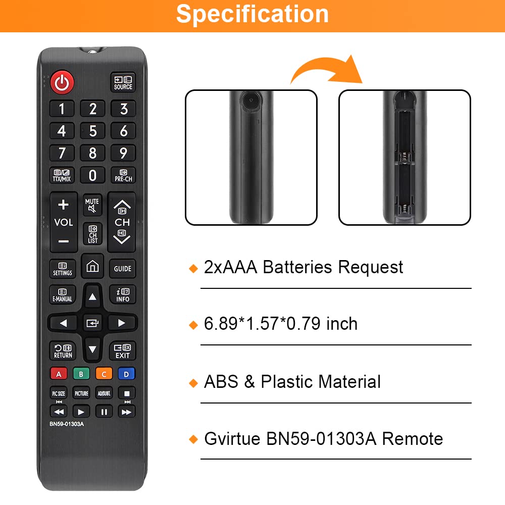 Gvirtue 【Pack of 2】Replacement Remote Control Compatible with Roku Box Model: Roku 1, Roku 2(HD, XD, XS), Roku 3, Roku LT, HD, XD, XDS, Roku N1, Roku Express, Roku Express+