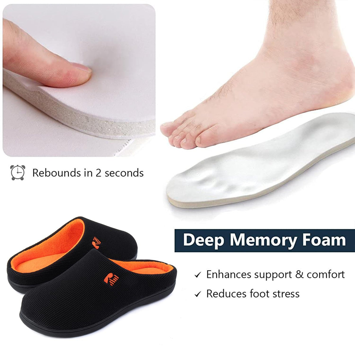 RockDove Men's Original Two-Tone Memory Foam Slipper