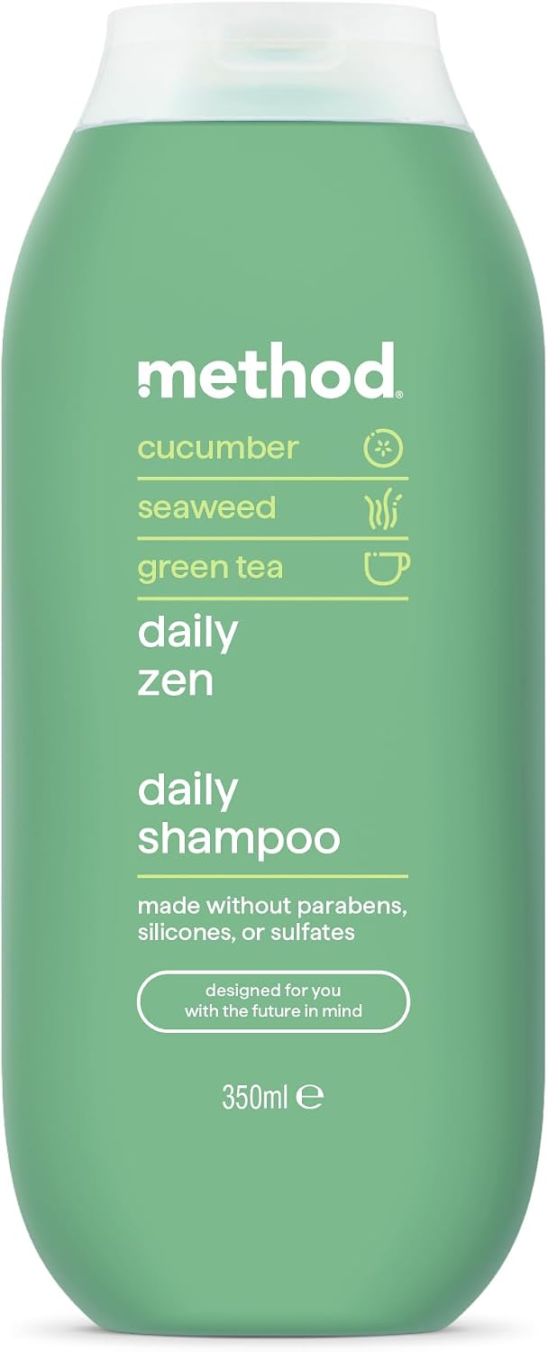 Method Daily Zen Shampoo, Cucumber & Green Tea, Sulphate Free, 350ml