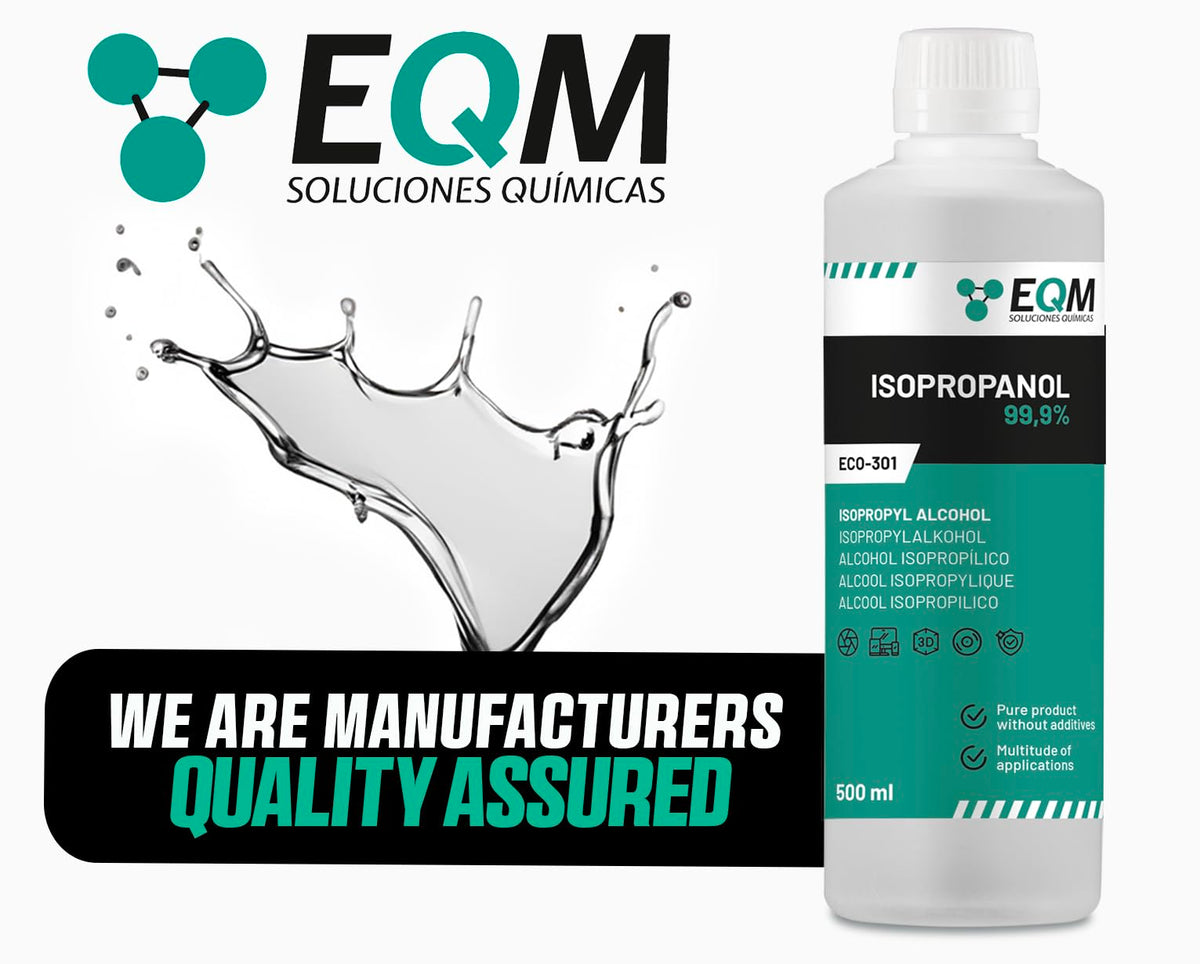 EQM - ECO-301 - Isopropyl Alcohol 99.9% Pure - Cleaning Isopropanol 1L