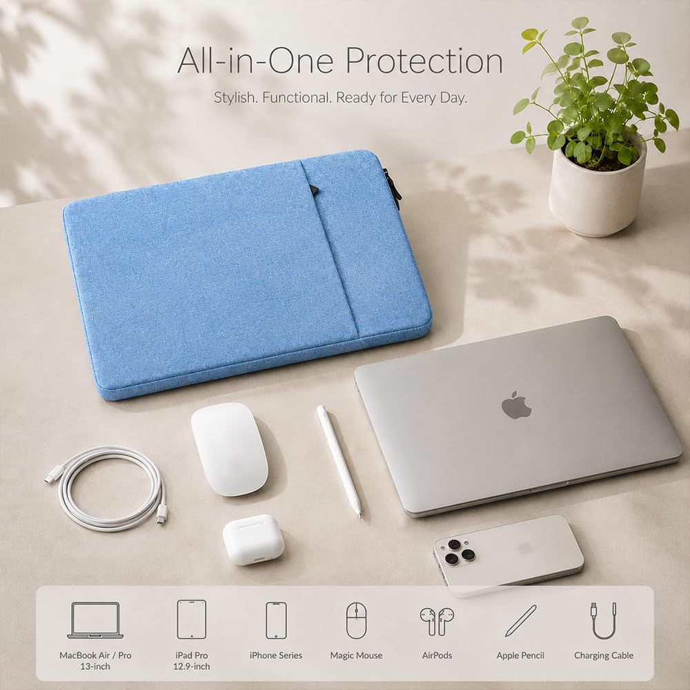 ProElife 13-Inch Laptop Sleeve for MacBook Air 13.6 M5/M4 & MacBook Neo