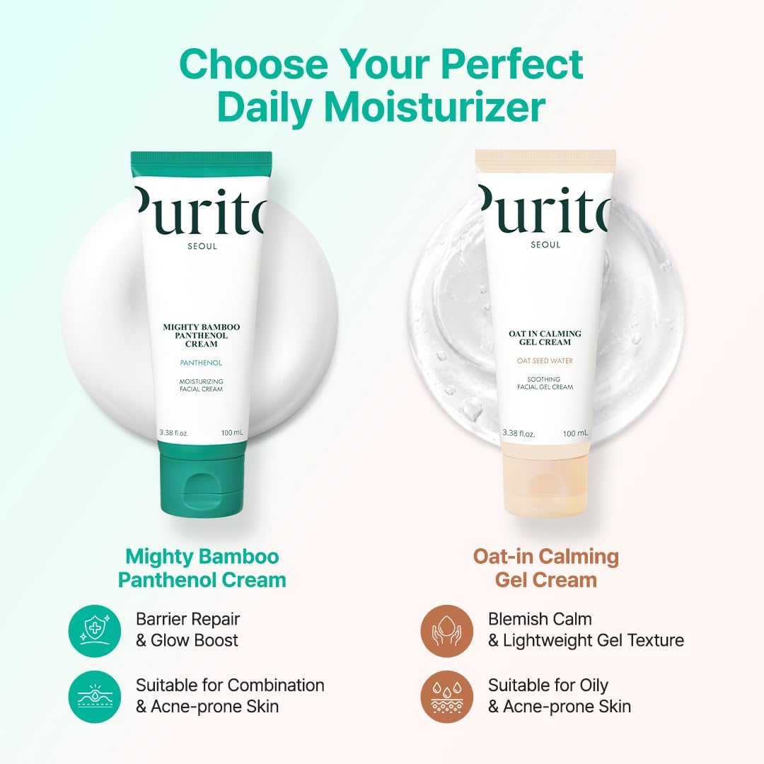 PURITO Panthenol 10% Cream for Sensitive Skin, 100mL
