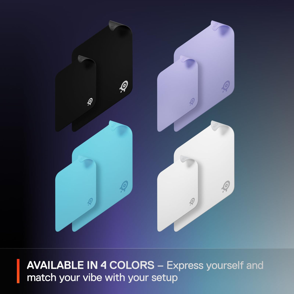 SteelSeries QcK Edge Cloth Gaming Mouse Pad - Never-fray Stitched Edges - Optimized For Gaming Sensors - Size L (450 x 400 x 2mm) - Black