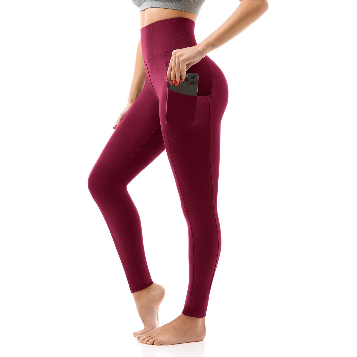 SINOPHANT Womens Leggings with Pockets High Waisted