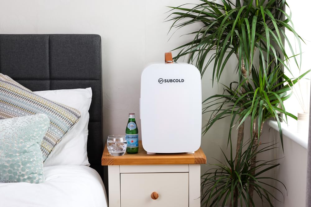 Subcold Pro4 Mini Fridge 4L, Quiet Small Fridge for Bedroom, AC & USB