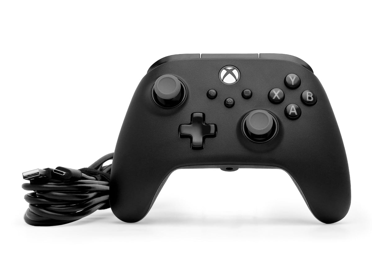 PowerA Advantage Plus Wired Controller for Xbox Series X|S - Moonlit Palms, officially licensed, adjustable height thumbsticks, hall effect, mappable buttons, works with Xbox One and Windows 10/11 PC