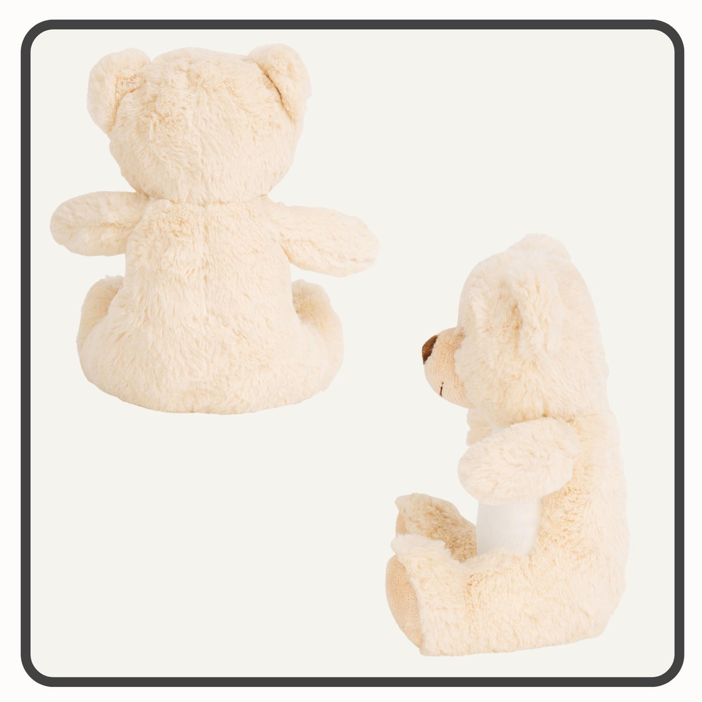 HotScamp Personalised Memorial Bear In Loving Memory When you Miss me - Cuddly Toy Soft Toy Comforter Grieving Special keepsake from a loved one - Brown Teddy