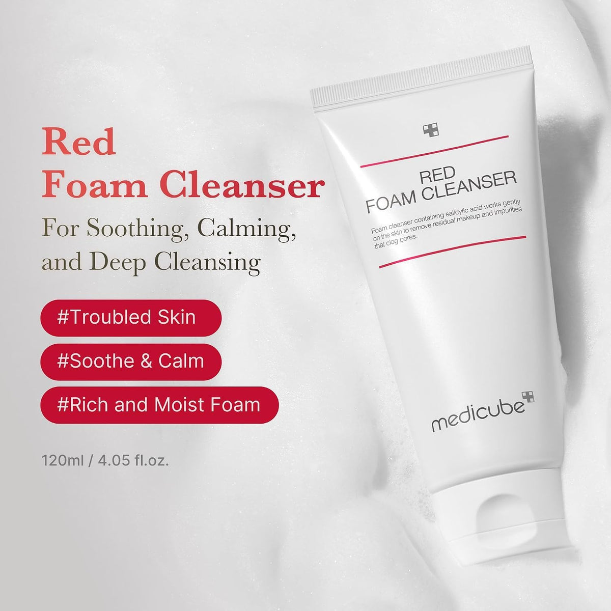 medicube Facial Cleanser Zero Foam Cleanser for Pore & Excess Oil Care