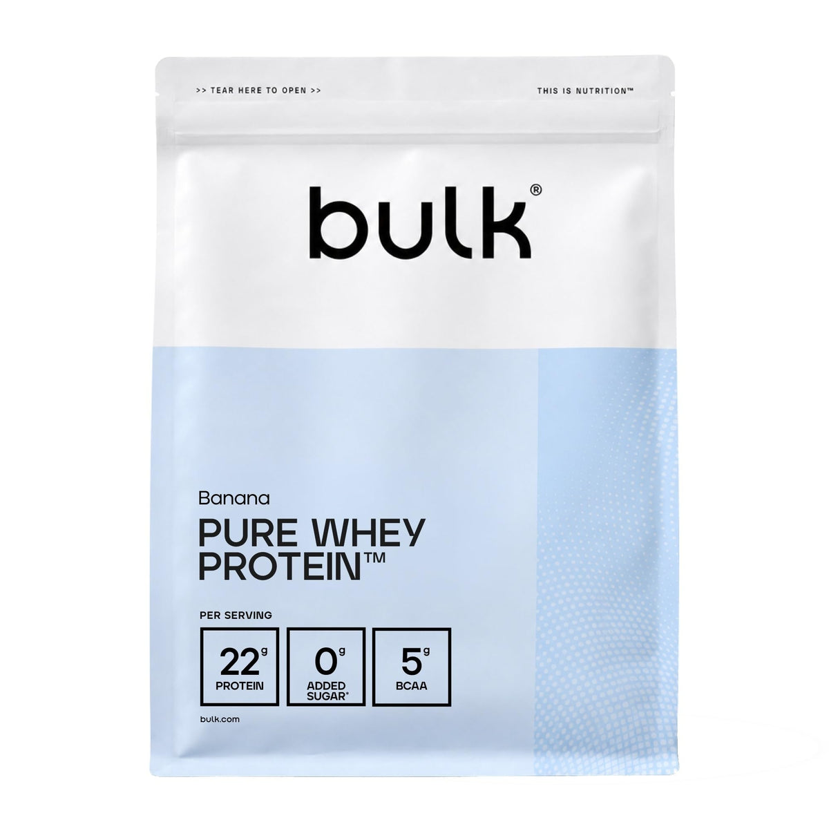 Bulk Pure Whey Protein Powder, Vanilla, 1kg